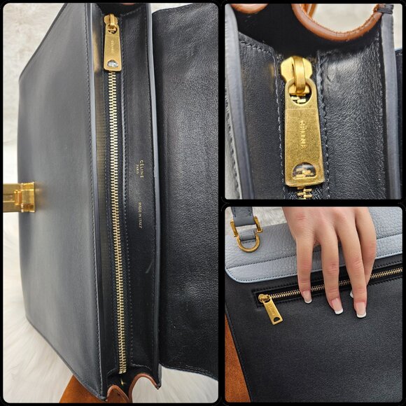 Celine Tri-Color Combi Trapeze Bag - Picture 15 of 17